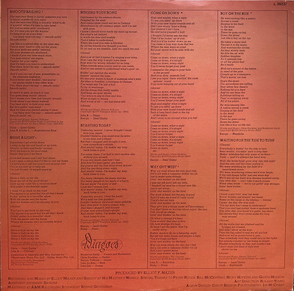 The Dingoes : Five Times The Sun (LP, Album)