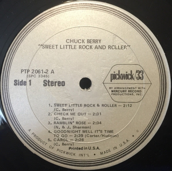 Chuck Berry : Sweet Little Rock And Roller (LP, Comp)