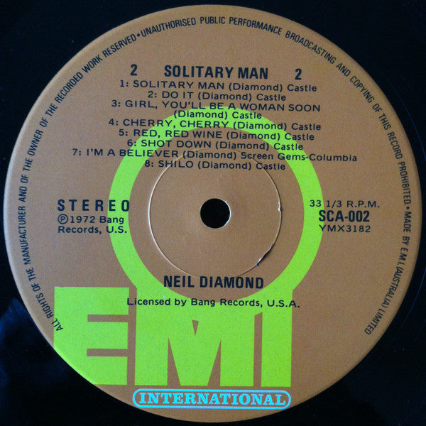 Neil Diamond : Solitary Man (LP, Comp, Gat)