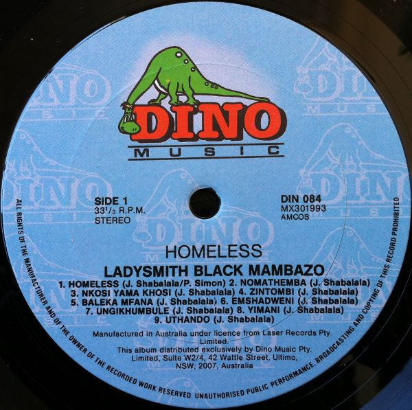 Ladysmith Black Mambazo : Homeless (LP)