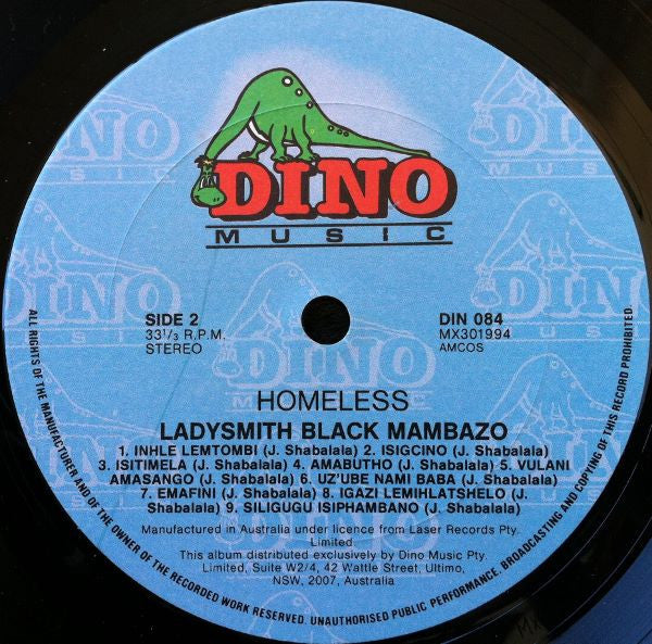 Ladysmith Black Mambazo : Homeless (LP)