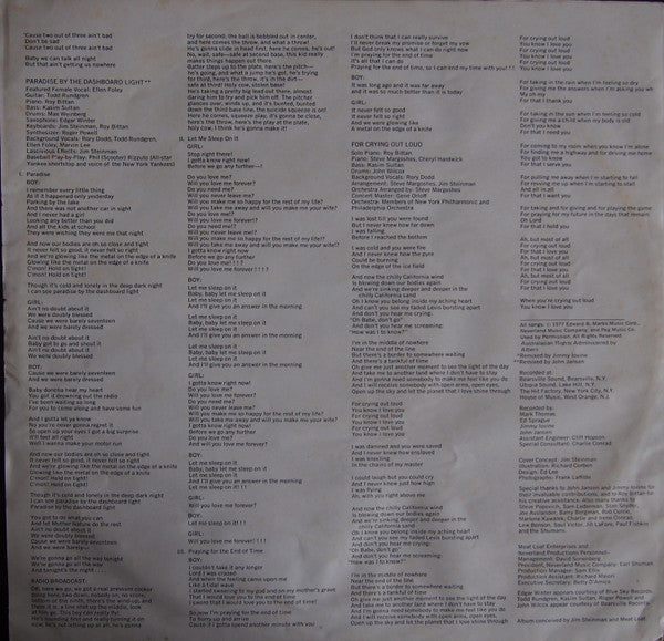Meat Loaf : Bat Out Of Hell (LP, Album, RE)