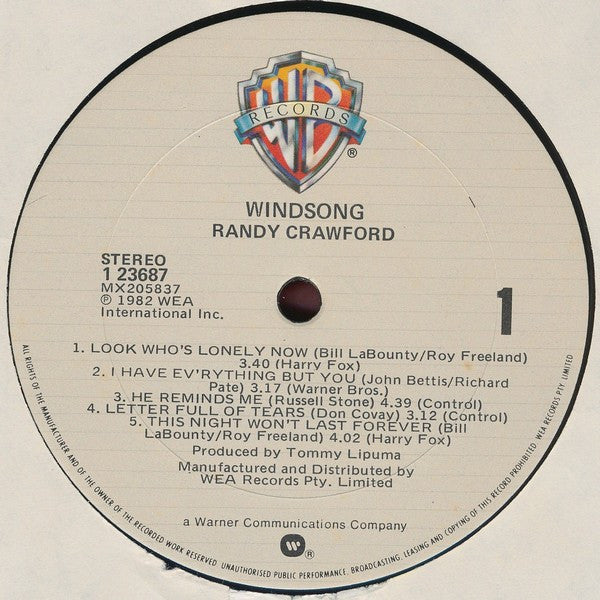 Randy Crawford : Windsong (LP, Album)