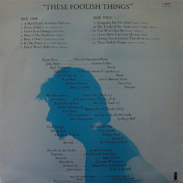 Bryan Ferry : These Foolish Things (LP, Album)