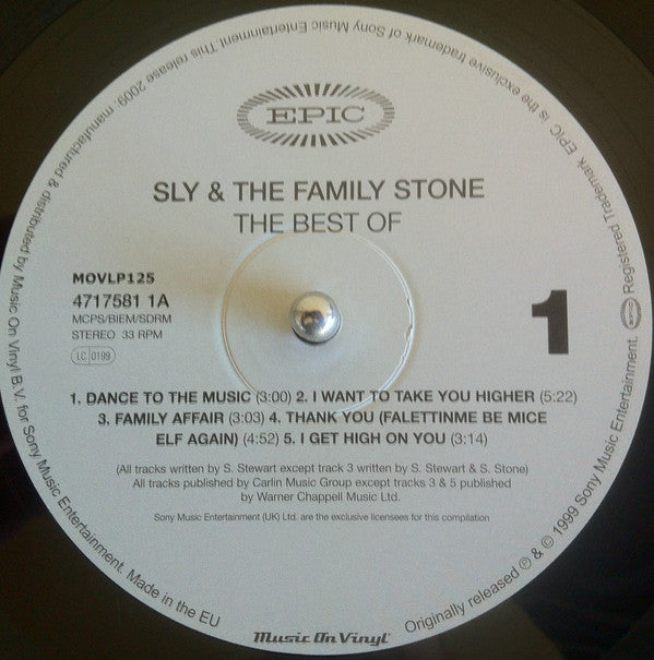 Sly & The Family Stone : The Best Of Sly And The Family Stone (2xLP, Comp, RE)