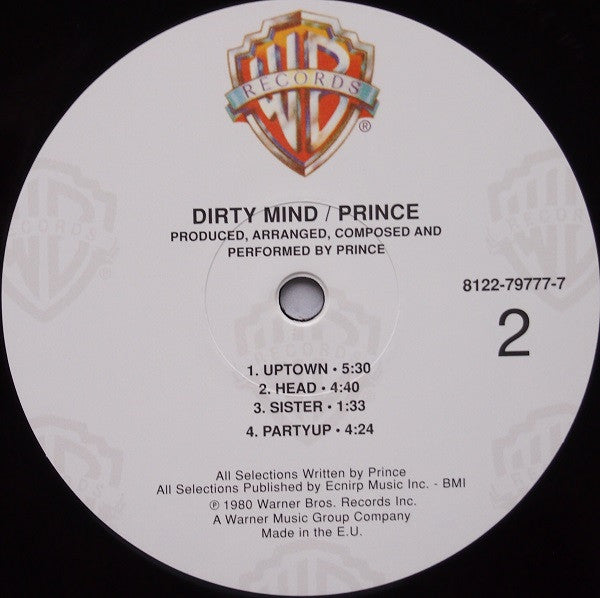 Prince : Dirty Mind (LP, Album, RE, 180)