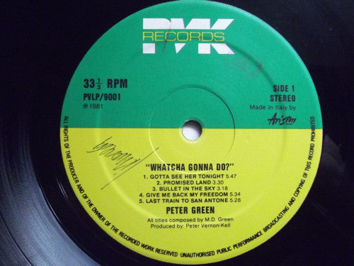 Peter Green (2) : Whatcha Gonna Do? (LP, Album)