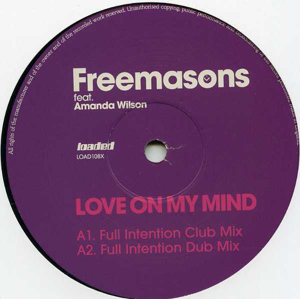 Freemasons Feat. Amanda Wilson : Love On My Mind (12")
