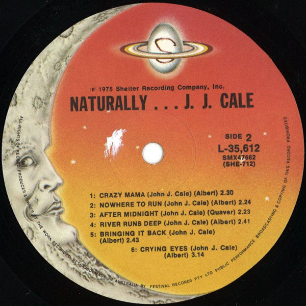 J.J. Cale : Naturally (LP, Album, RE)