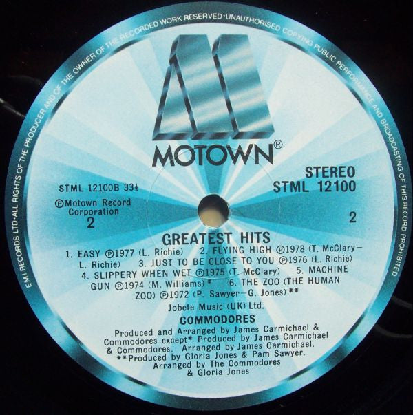 Commodores : Greatest Hits (LP, Comp)