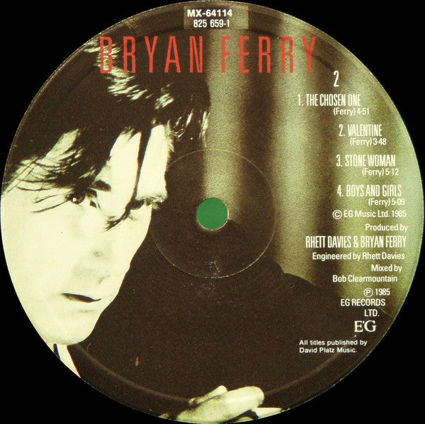 Bryan Ferry : Boys And Girls (LP, Album)