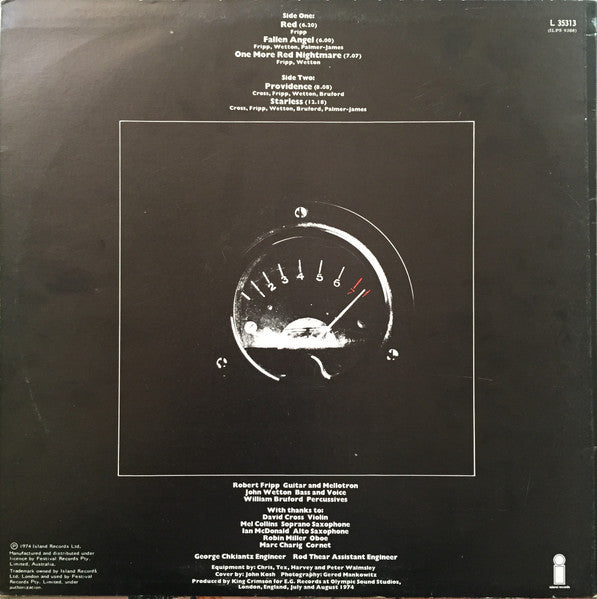 King Crimson : Red (LP, Album)