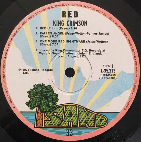 King Crimson : Red (LP, Album)