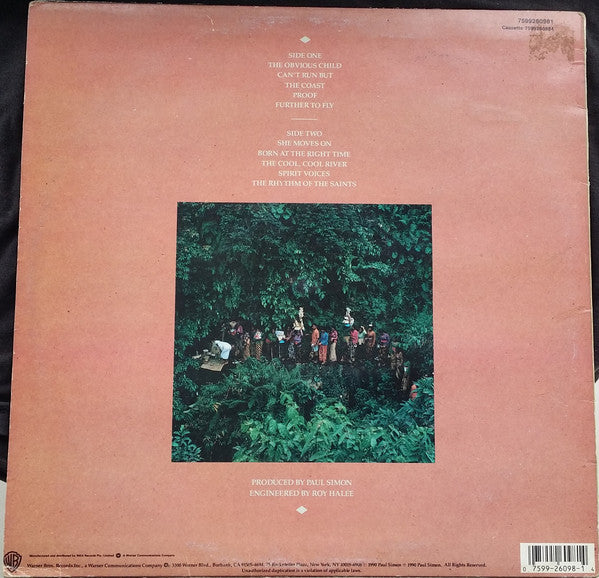 Paul Simon : The Rhythm Of The Saints (LP, Album)