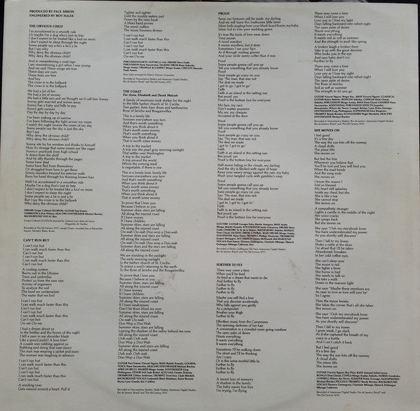 Paul Simon : The Rhythm Of The Saints (LP, Album)