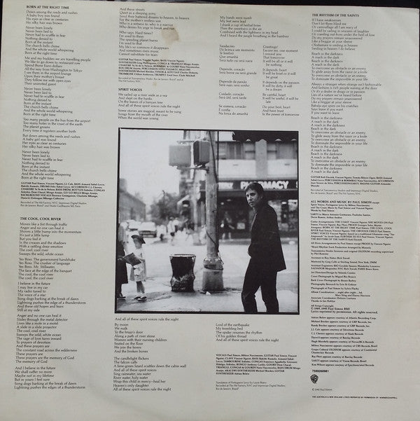 Paul Simon : The Rhythm Of The Saints (LP, Album)