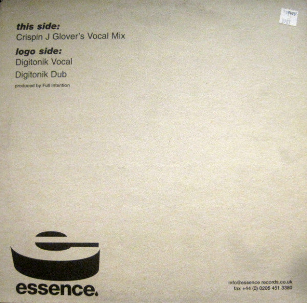 Dajae* & Full Intention : What Do You Want? (Crispin J Glover & DJ Digit Mixes) (12")