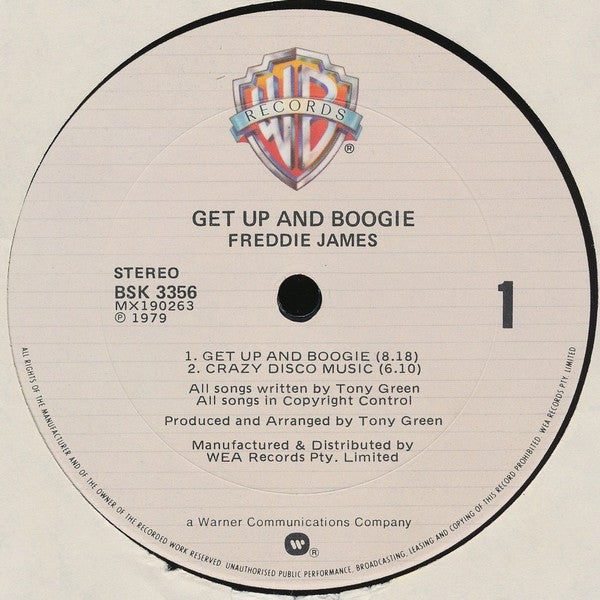 Freddie James : Get Up And Boogie (LP, Album)