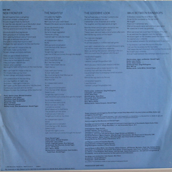 Donald Fagen : The Nightfly (LP, Album)