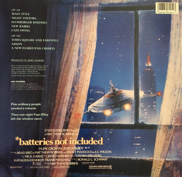 James Horner : Batteries Not Included (Original Motion Picture Soundtrack) (LP)