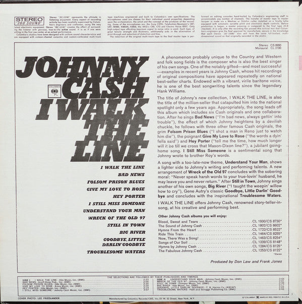 Johnny Cash : I Walk The Line (LP, Album, RE)