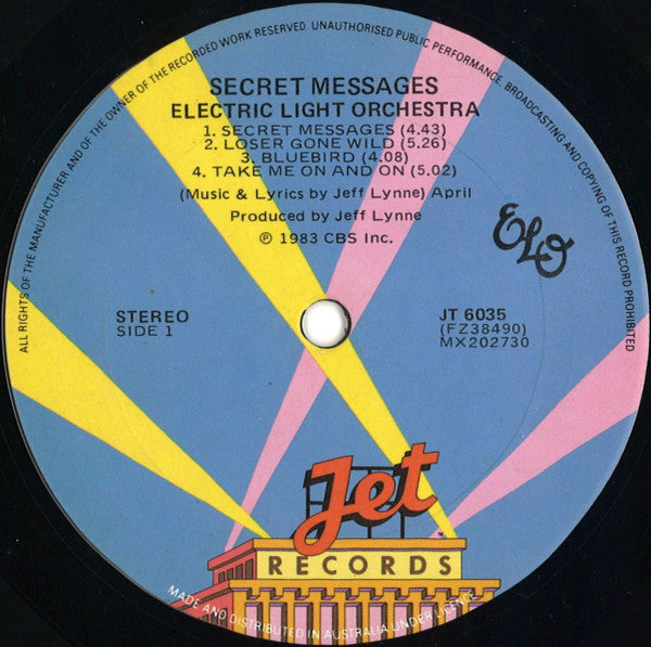 Electric Light Orchestra : Secret Messages (LP, Album)