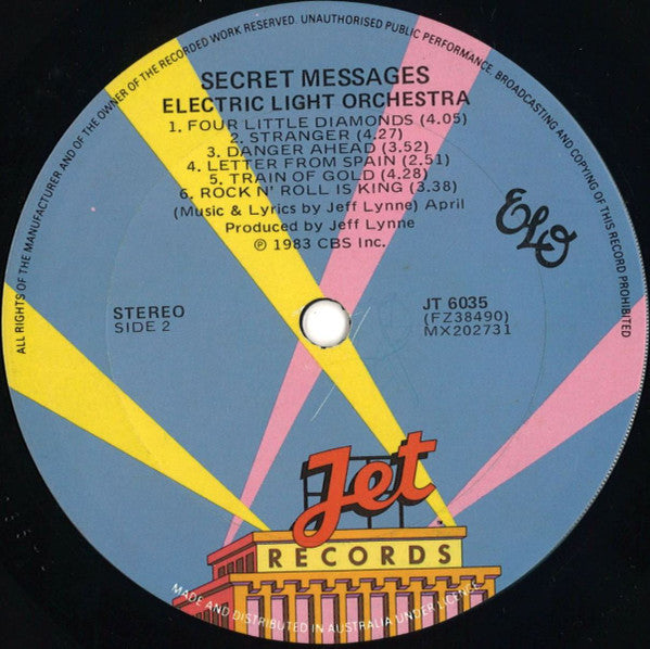 Electric Light Orchestra : Secret Messages (LP, Album)