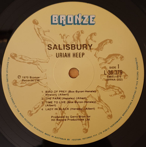 Uriah Heep : Salisbury (LP, Album, RE, Gat)