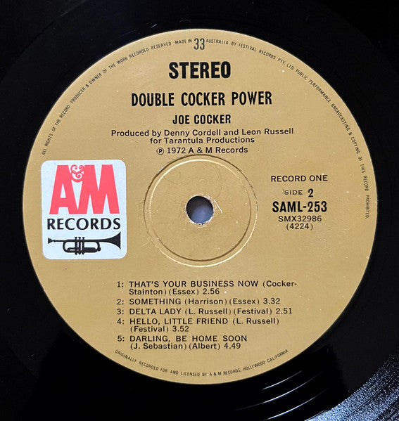 Joe Cocker : Double Cocker Power! (2xLP, Comp, Gat)