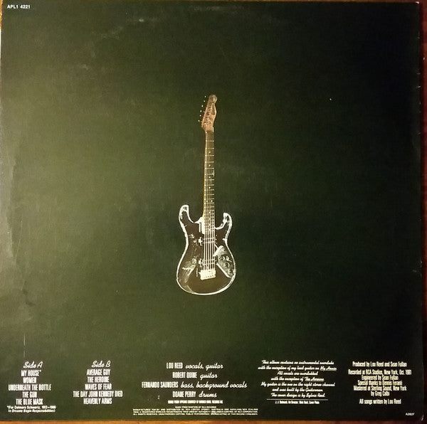 Lou Reed : The Blue Mask (LP, Album)