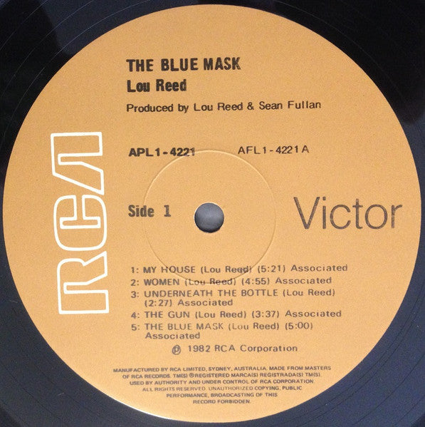 Lou Reed : The Blue Mask (LP, Album)