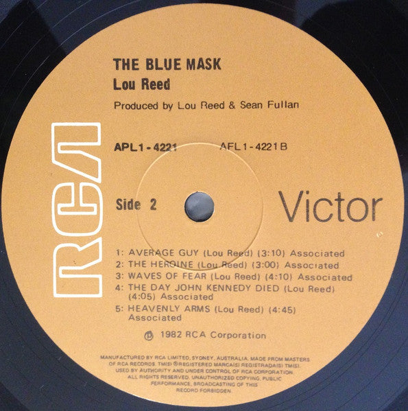 Lou Reed : The Blue Mask (LP, Album)