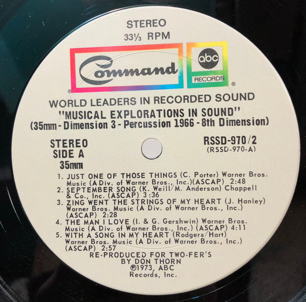 Enoch Light, The Command All-Stars : Musical Explorations In Sound (2xLP)