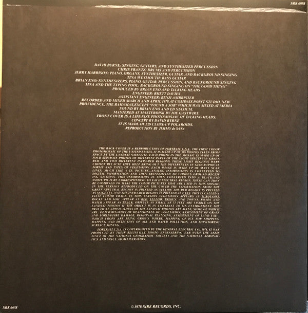 Talking Heads : More Songs About Buildings And Food (LP, Album)