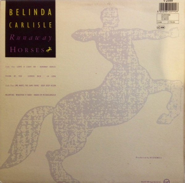 Belinda Carlisle : Runaway Horses (LP, Album)