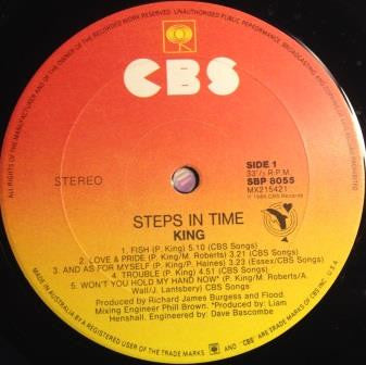 King : Steps In Time (LP, Album)