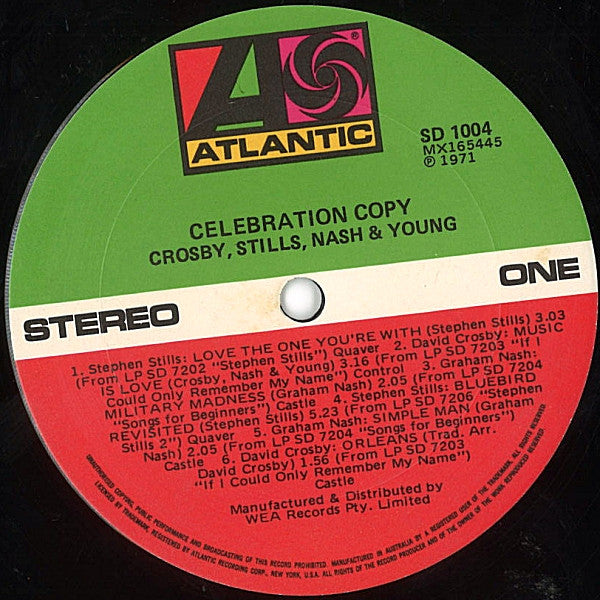 Crosby, Stills, Nash & Young : Celebration Copy (LP, Comp, RE)