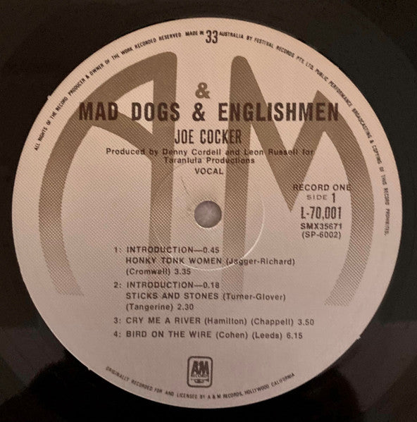 Joe Cocker : Mad Dogs & Englishmen (2xLP, Album, RP, Gat)