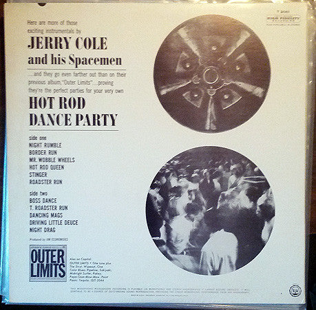Jerry Cole and His Spacemen : Hot Rod Dance Party (LP, Mono, Los)