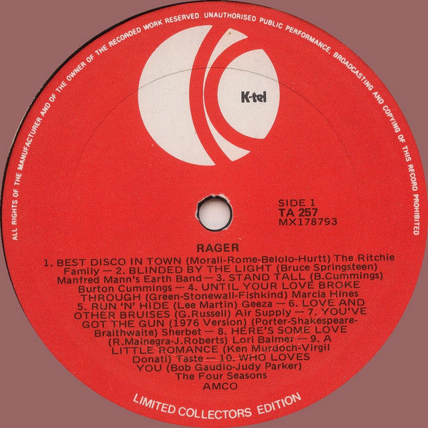 Various : Rager (LP, Comp)