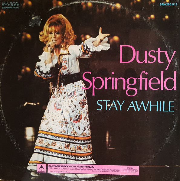 Dusty Springfield : Stay Awhile (LP, Album, RE, Gat)