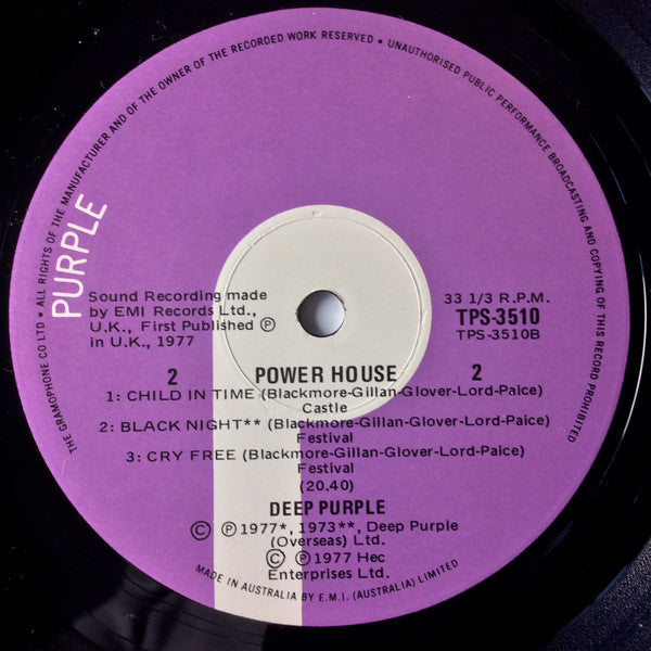 Deep Purple : Powerhouse (LP, Comp)