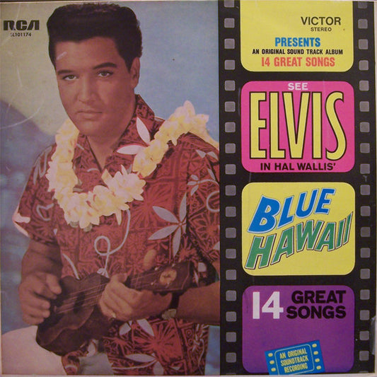 Elvis Presley : Blue Hawaii (LP, Album, RE)