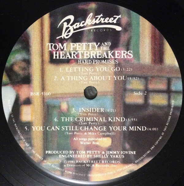 Tom Petty And The Heartbreakers : Hard Promises (LP, Album)