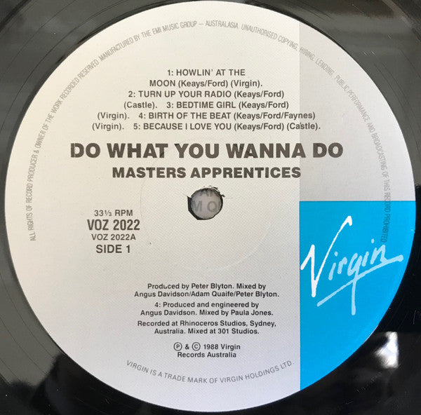 Masters Apprentices* : Do What You Wanna Do (LP, Album)