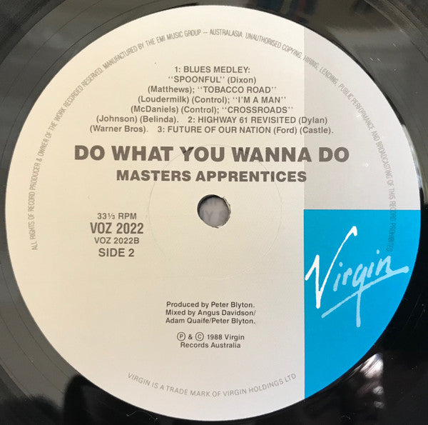 Masters Apprentices* : Do What You Wanna Do (LP, Album)