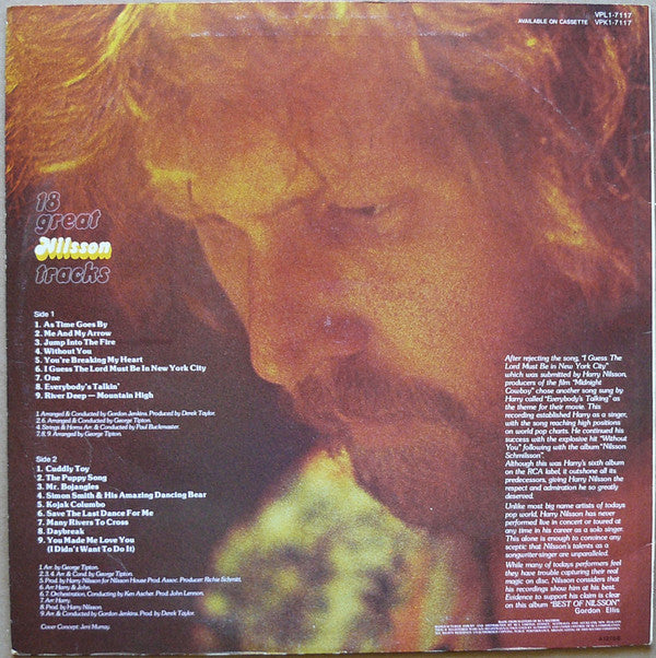 Nilsson* : The Best Of Nilsson (LP, Album, Comp)