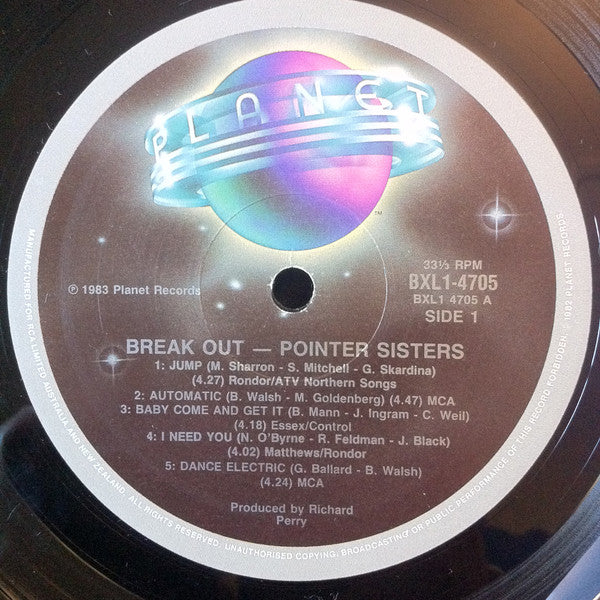 Pointer Sisters : Break Out (LP, Album)