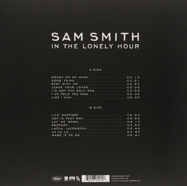 Sam Smith (12) : In The Lonely Hour (LP, Album)