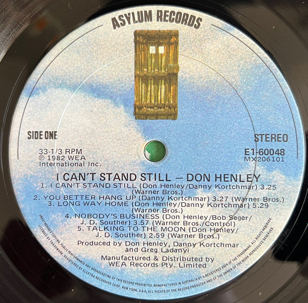 Don Henley : I Can't Stand Still (LP, Album)